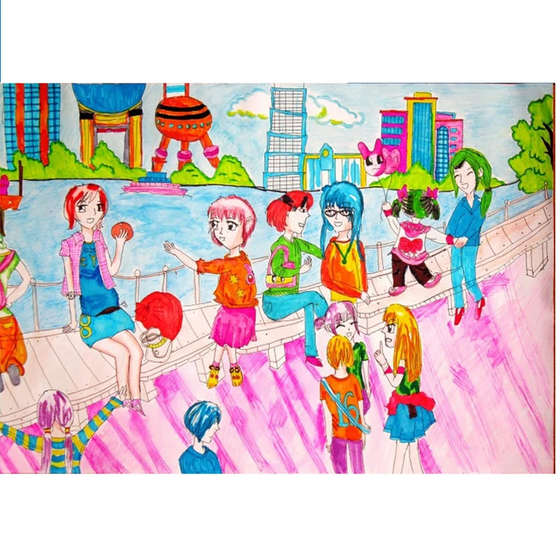 Набор акварельных карандашей 150 шт. инструменты для рисования помощник детей