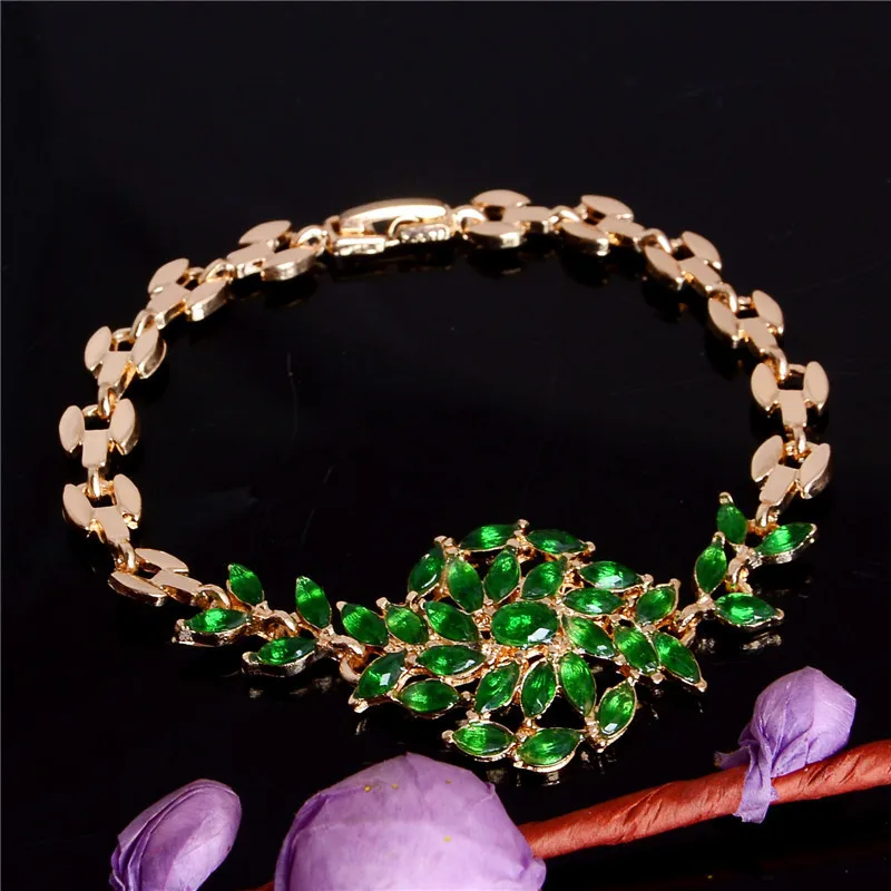 MISANANRYNE хорошая модные женские/дамские новые золотые Австрийские кристаллы 5 цветов CZ камни браслеты и браслеты ювелирные изделия