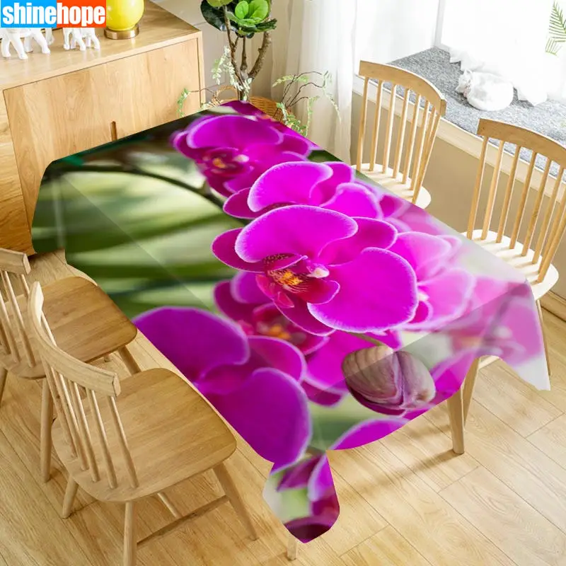 1 шт. 3D Свадебная скатерть букет скатерть цветы Орхидея скатерть день рождения ужин для украшения дома