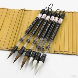 3 шт./компл. поршневые регулируемые воды ручка-кисть для письма Китайская каллиграфия начинающих шерсть ласки ручки и шерстяная ручка
