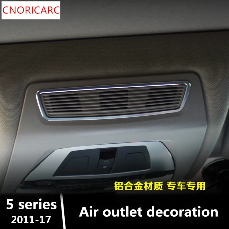 

CNORICARC Aluminium alloy Car Roof Air Outlet frame decorative cover trim For BMW 5 series f10 f18 520i 523 525 2011-17