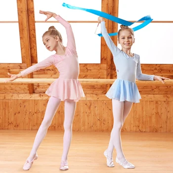 

New Children's Dance Dress, Gongfu Dress, Girl's Soft Yarn Ballet Skirt in Spring and Summer of 2018