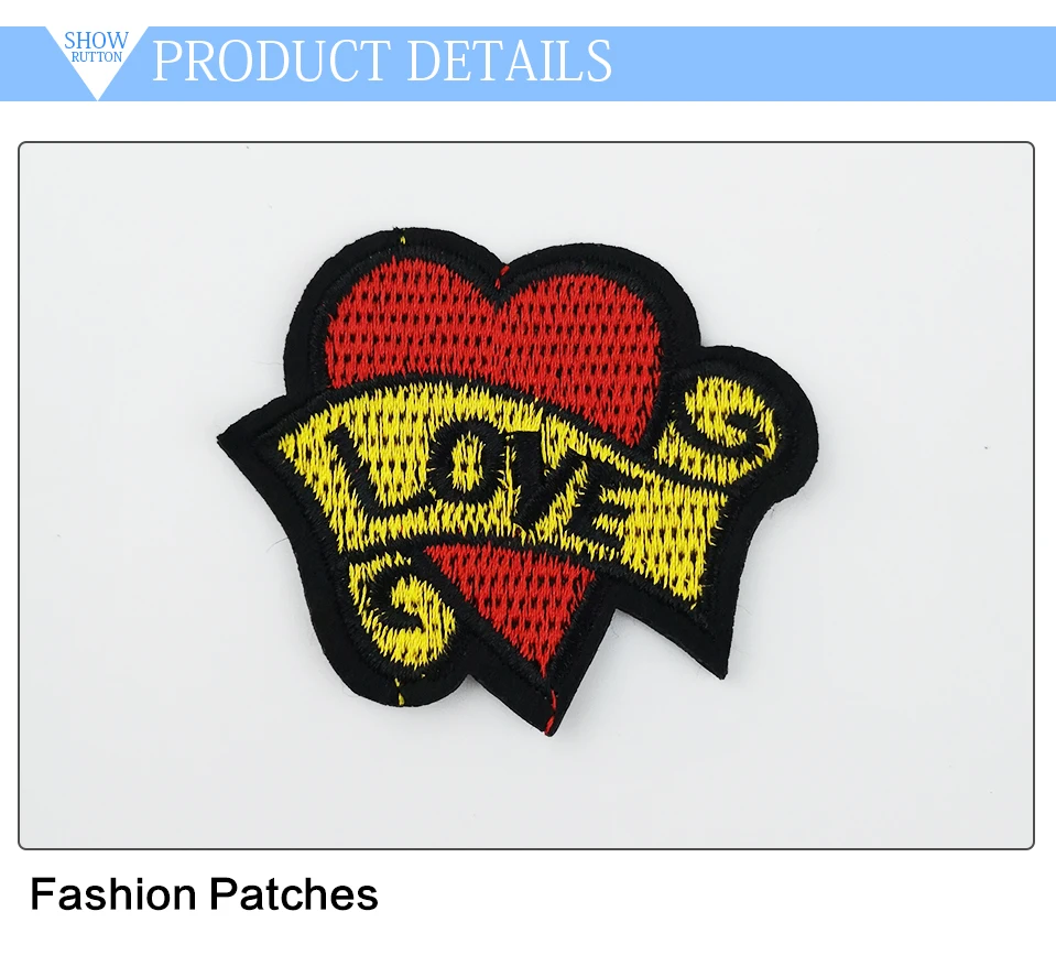 3D Applique Flower Embroidery Patches For Clothing Iron On Badges For Clothes Cute Cat Popcorn Heart Love Girl Patch (2)
