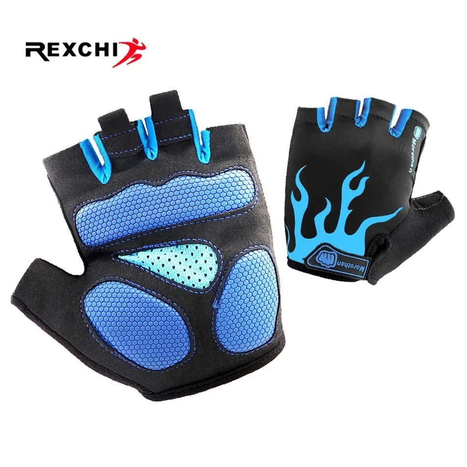 

REXCHI Outdoor Sports Cycling Gloves Half Finger MTB Bike Bicycle Glove Motorcycle Accessories Racing Riding Women Men Equipment