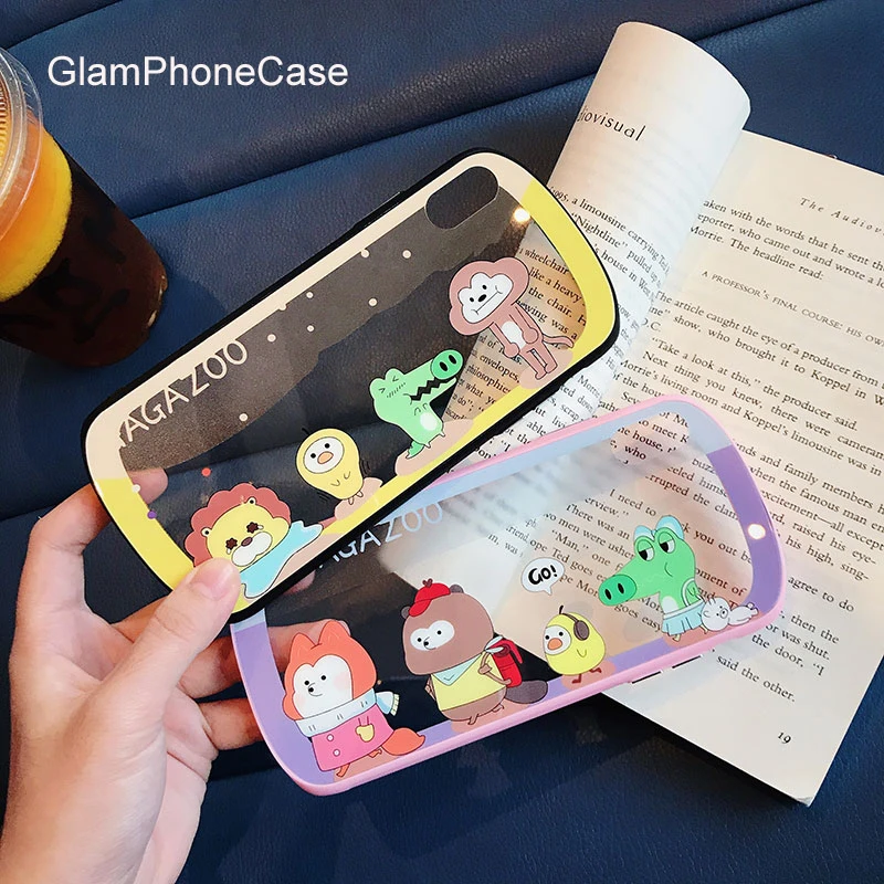GlamPhoneCase милый маленький зверь цветок чехол для iPhone X XS Max XR Жесткий Чехол 7 8 6 6s Plus |