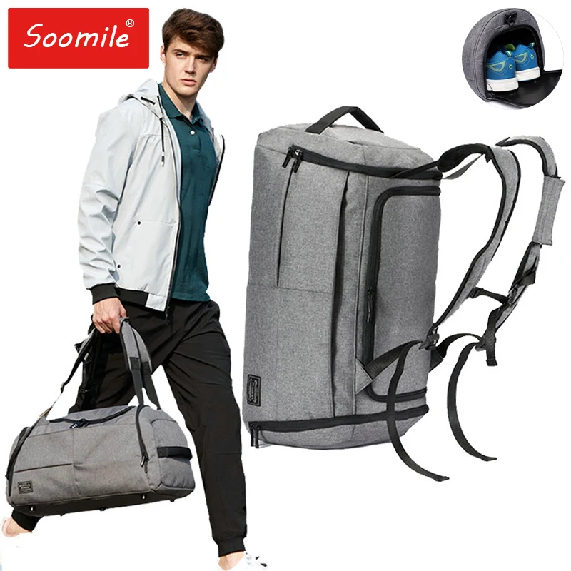 Men Travel Bag 35l Big Duffle Bags With Anti Theft Lock Male Business Travel Weekend Bag Large Capacity Cabin Luggage Backpack Travel Tote
