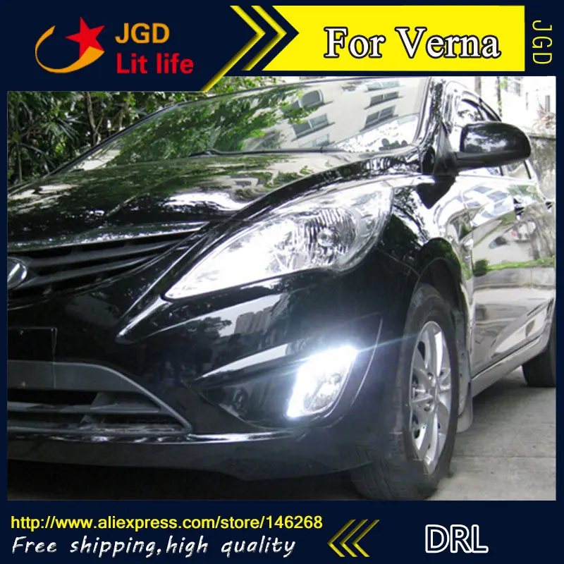 Buy Free shipping ! 12V 6000k LED DRL Daytime running