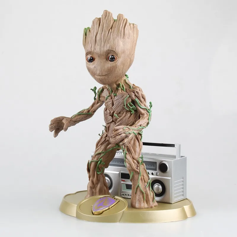 Marvel Guardians of The Galaxy Мстители дерево человек с радио музыкальная шкатулка Verison