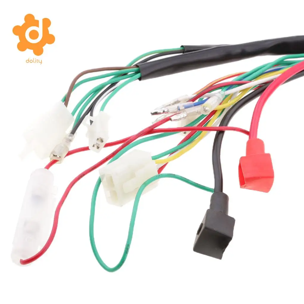 Electric Start Wiring Loom Harness for 110cc 125cc 250cc Pit Bike ATV Quad