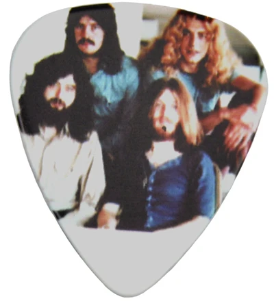 Светодиодный Кулон Zeppelin guitar pick, тибетское серебряное ожерелье 60 см/24 дюйма, ожерелье с цепочкой из бисера - Цвет: No 8