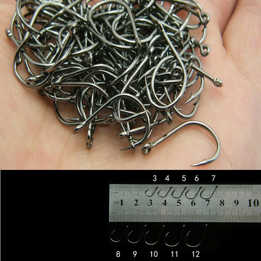 

200pcs fishing treble carp rigs automatic hook for set catfish kukan ball bearing swivel tungsten vmc gamakatsu single lead bkk