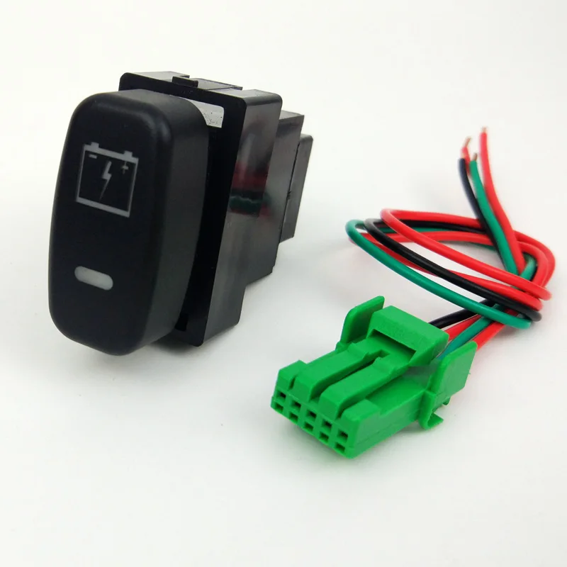 

Battery Power Supply Electronic dog Trunk Tailgate Automatic headlight Switch Button Wire For Mitsubishi Pajero iO Lancer EX