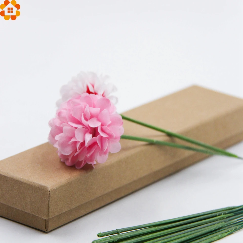 13.5CM short stem flower arrangement flower head accessory containing wire simulation flower artificial flower for wedding decor 13.5CM short stem flower arrangement flower head accessory containing wire simulation flower artificial flower for wedding decor
