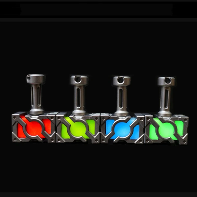 

EDC Luminous Self-illuminating Titanium Alloy Beads A Pendant Paracord Outdoor Decorations Camping Gear EDC Tools