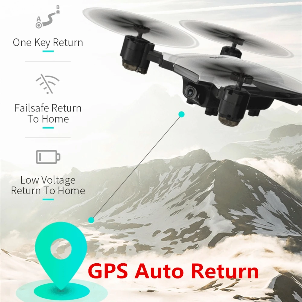 JJRC H78G Квадрокоптер с дистанционным управлением 5G Wi Fi FPV Дрон 1080P HD Камера gps