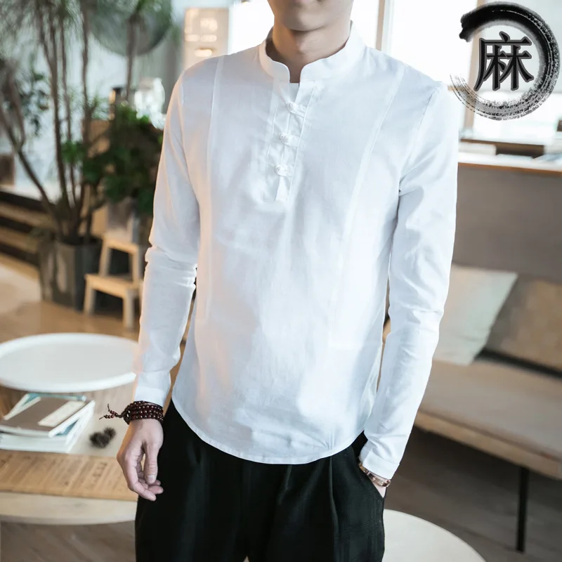 2017 Time limited Special Offer Full Casual font b Shirts b font The Summer Wind Linen