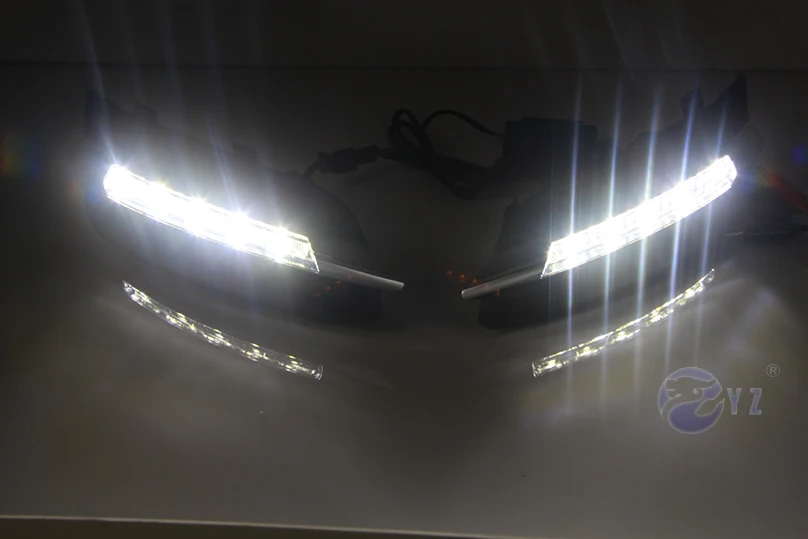 Автомобильные мигающие дневные ходовые огни для Nissan Teana 2011 2012 противотуманные