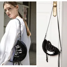 Женская сумка из лакированной кожи, женская модная сумка через плечо, женская сумка-мессенджер, вечерние сумки, лунные мешки