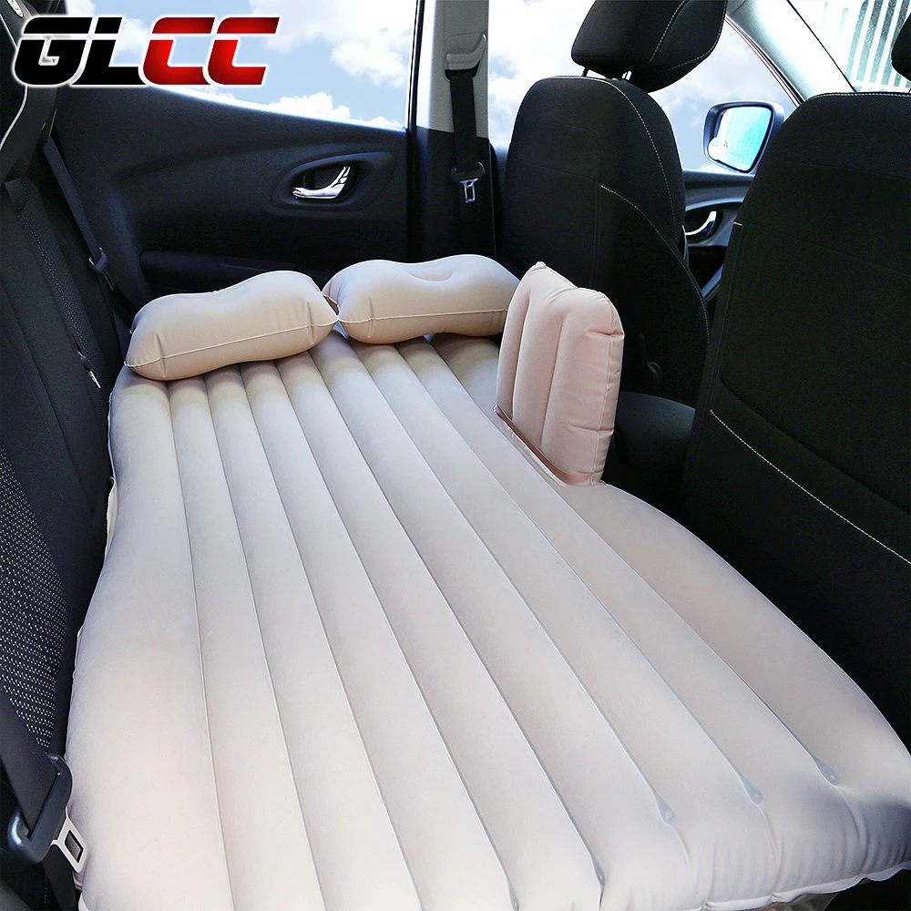 casa nero InflatFun materasso ad aria gonfiabile per auto per sedile posteriore materasso soffiaggio con 2 cuscini per auto//SUV//MVP letto da viaggio per auto con aria elettrica per campeggio