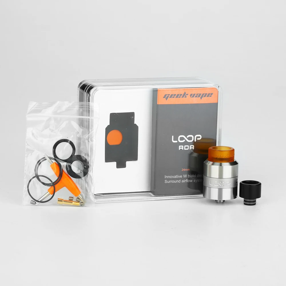 Geekvape Loop RDA Single/Dual Coil Building with 8 in 1 coil set free gift Loop RDA Atomizer Tank Electronic cigarette Vape Geekvape Loop RDA Single/Dual Coil Building with 8 in 1 coil set free gift Loop RDA Atomizer Tank Electronic cigarette Vape