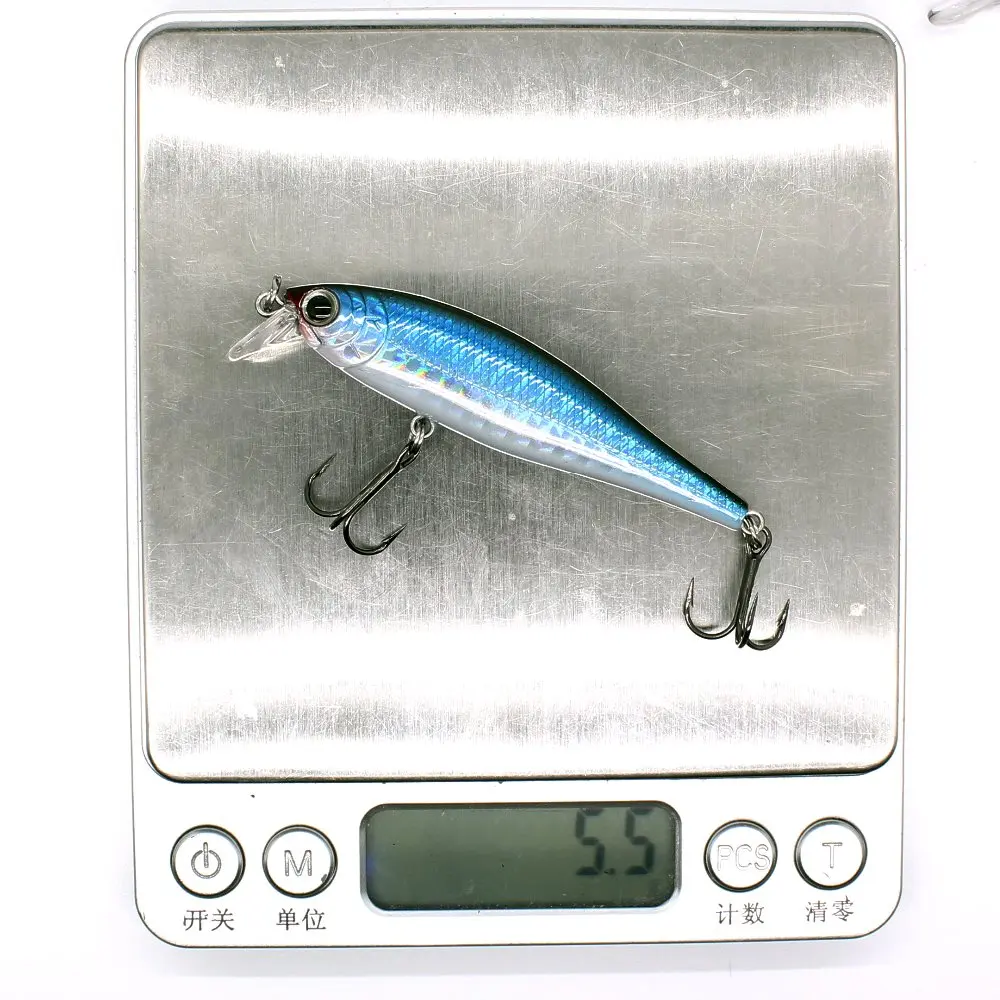 AOCLU wobbler Jerkbait 6 видов цветов 5 см г жесткая Приманка Minnow Crank рыболовные приманки Bass