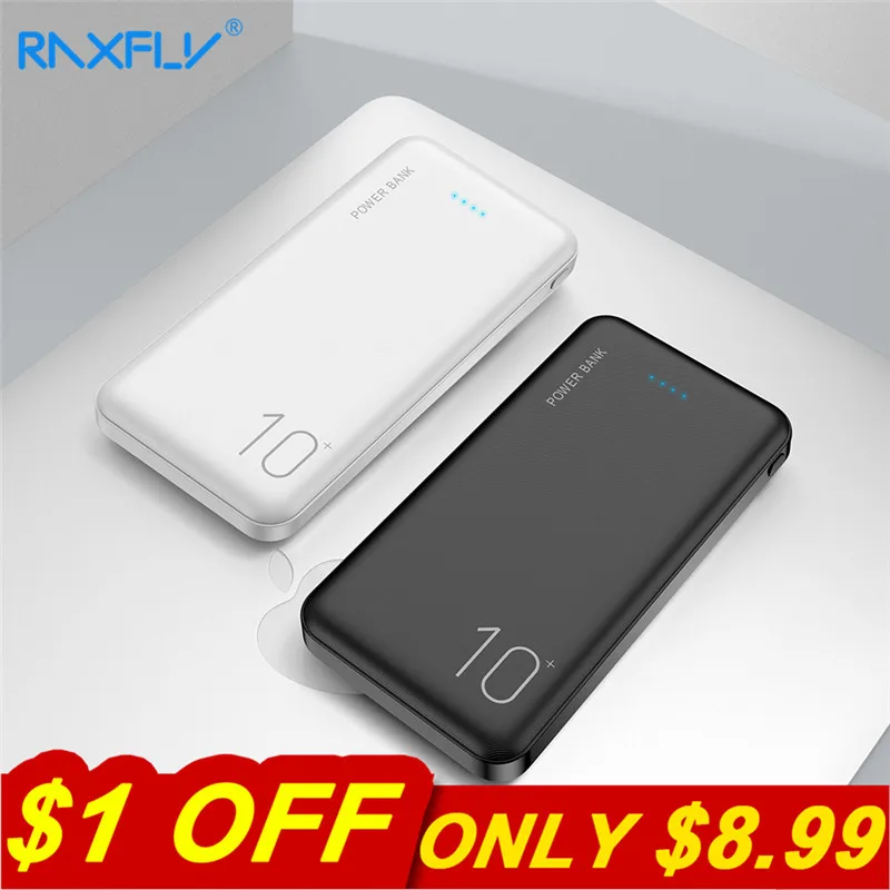 Внешний аккумулятор RAXFLY на 10000 ма · ч с двумя USB портами|Внешние аккумуляторы| |
