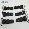 Belt Clip Suspender clip Plastic Metal Black Corset Leg Garter Hooks Ends Hosiery Stocking Grips  6 pcs/lot 25mm  Luo Qiu ► Photo 3/6