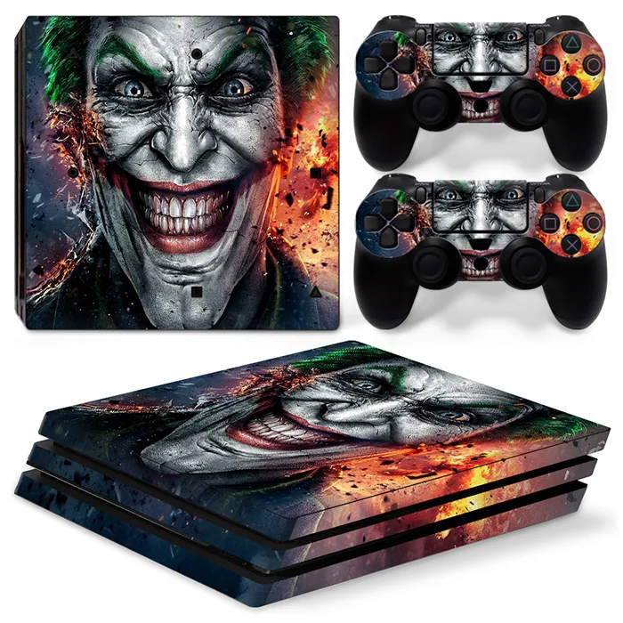 

For PS4 Pro for Playstation 4 Pro Console Controller Skin Sticker The Joker Designs
