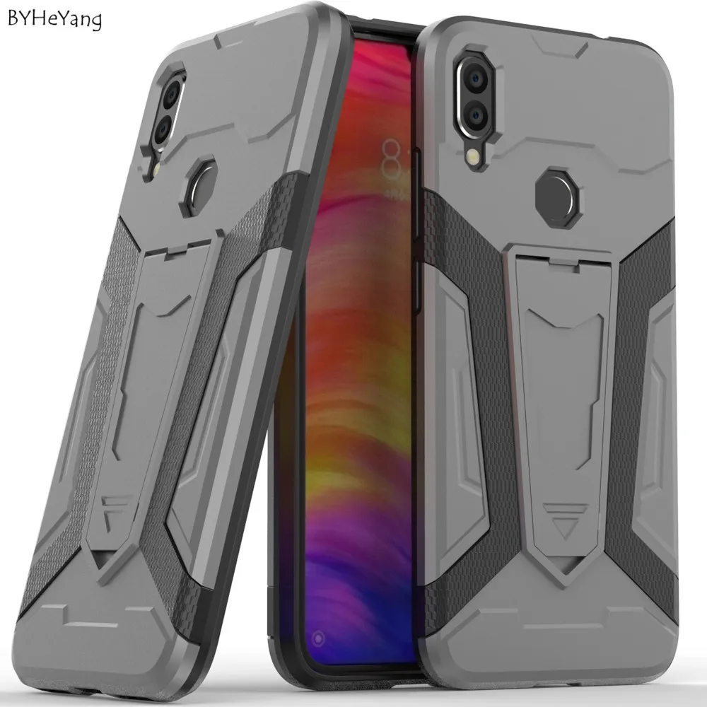 Чехол для Redmi Note 7 чехол Pro Жесткий ПК + Силиконовый ТПУ бампер противоударный Xiaomi