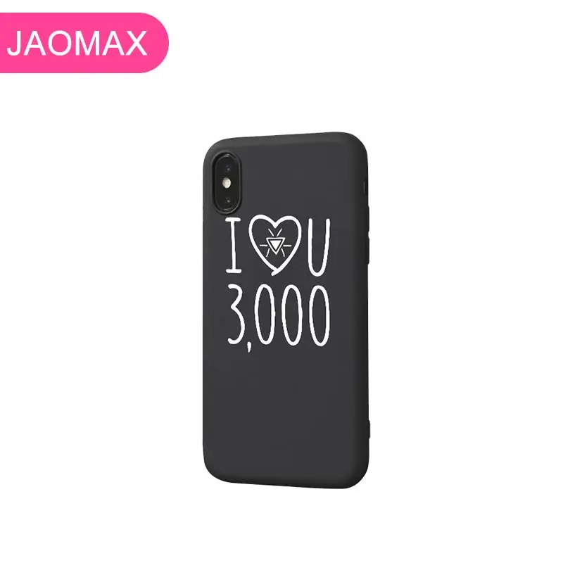 Мягкий термополиуретановый чехол для телефона Jaomax с изображением Железного человека, я люблю тебя, 3000, карамельный чехол для телефона для iPhone 11, 6 S, 7, 8 Plus, Xs Max, Xr, Мстители, эндшпиль, Тони Старк, чехлы - Цвет: Black21892