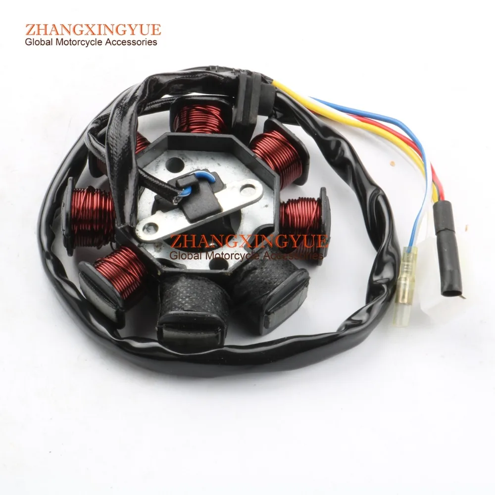 8 катушечный Магнитный Статор для 139QMB GY6 50cc Скутер мопед генератор|gy6 stator|alternator