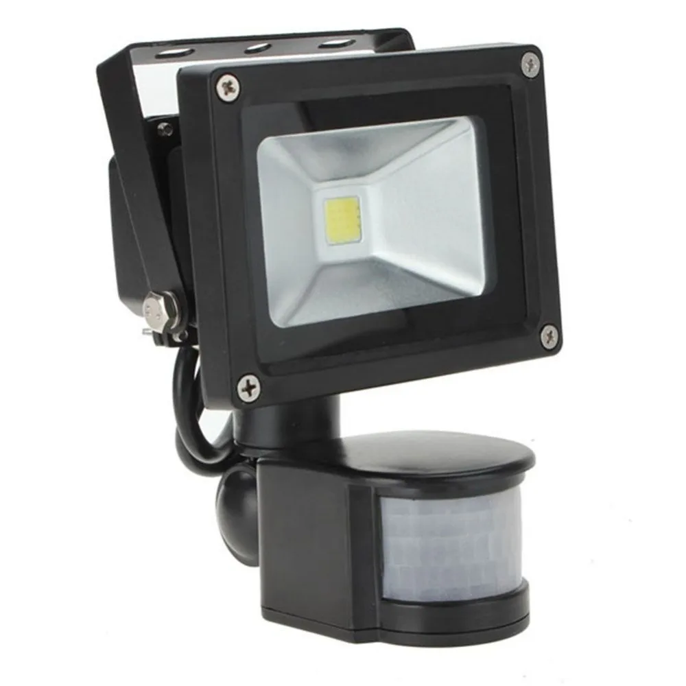 

new Household Garden Lightings 10W White 800LM PIR Motion Sensor Security LED Flood Light 85-265V Outdoor Floodlights
