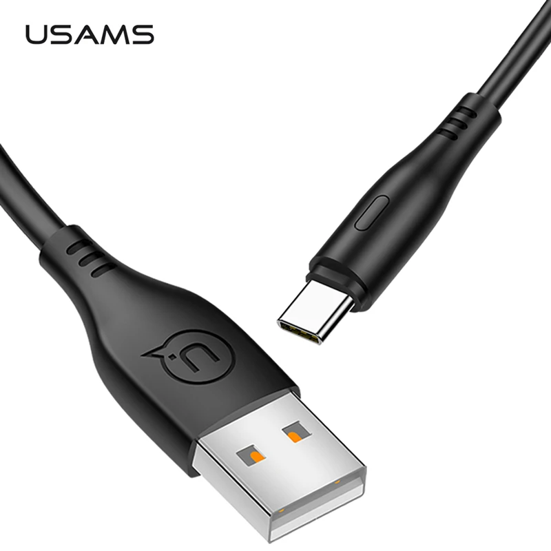 USAMS USB C кабель для huawei p20 lite type c usb samsung s9 note 9 2A/5V 1m зарядный синхронизации