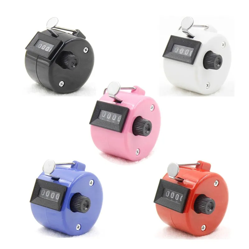 

Mini 4 Digit Hand Tally Counter Mechanical Digital Manual Counting Tally Finger Clicker for Sports Golf Training count 20%off