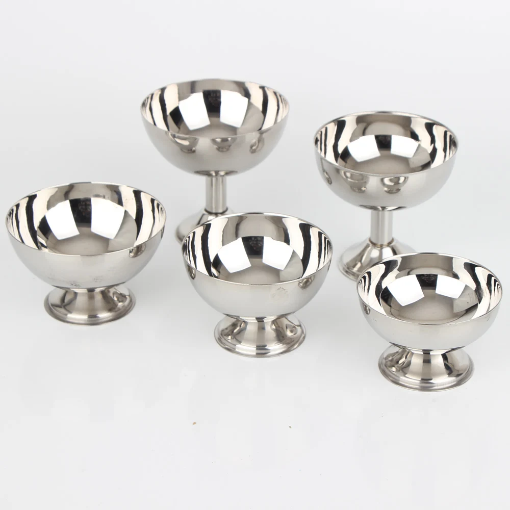 

Kitchen Gadgets Tools Stainless Steel Dessert Salad Milk Bowl Ice Cream Cup