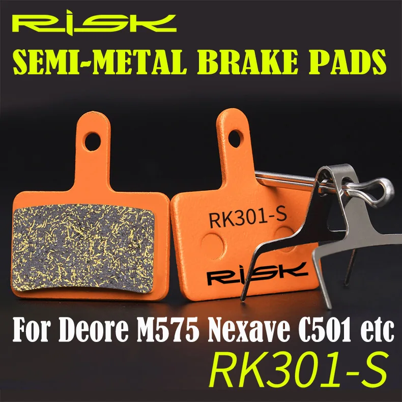 

2 PAIRS SEMI METALLIC BICYCLE DISC BRAKE PADS For SHIMANO Deore M575,M515,M495,M486,M485 Nexave C501 Tektro Aquil FREE SHIPPING