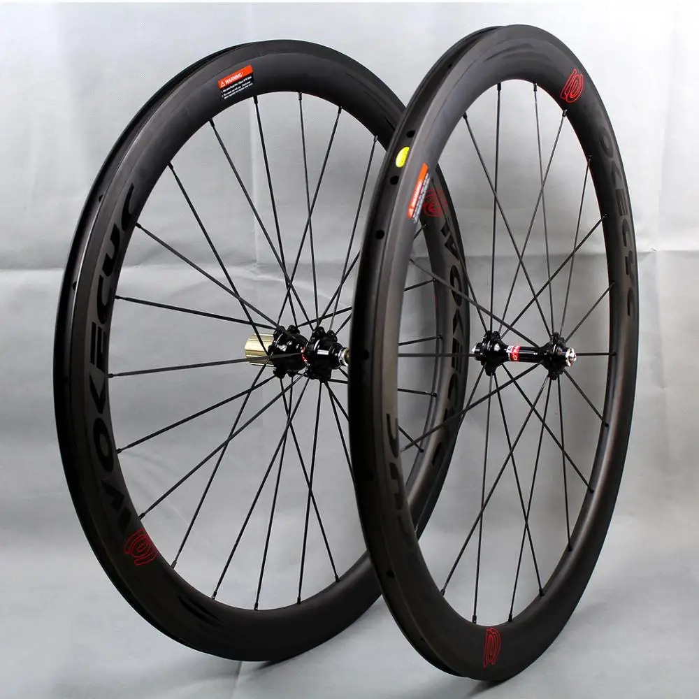 Sale Carbon fiber Road bike wheels 50mm 700C  cycling racing carbon bicycle wheelset  rim width 25mm clincher tubluar UD matt BOB 0