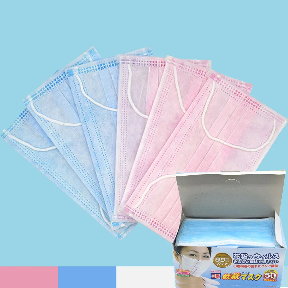 Одноразовая Нетканая Татуировка маска для лица Анти-пыль хирургическая ...