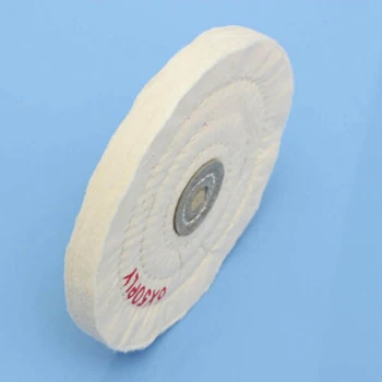 

6 Buffing Polishing Wheel 4mm Arbor Buffer Polish White Round Wheel Suitable