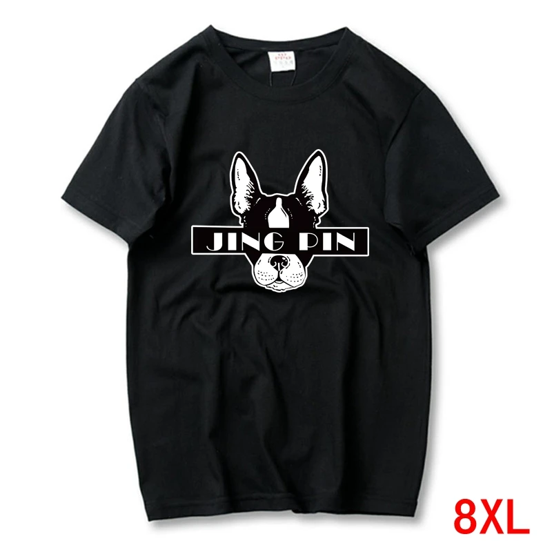 

Summer Men's T-Shirt 6XL 7XL 8XL Letters Large Size Large Casual Navy Blue Cotton T-Shirt Inspiration Print Loose O-Lean Cool