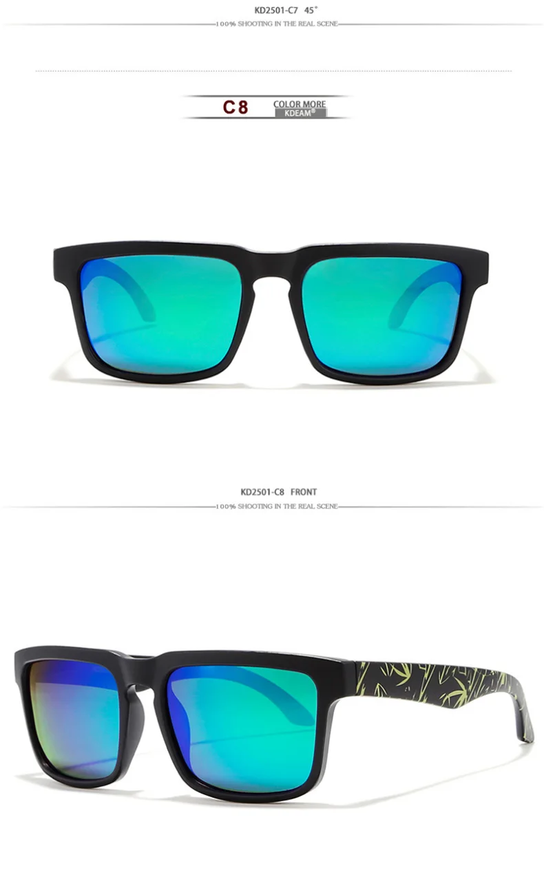 KDEAM, привлекательные, функциональные, поляризационные, солнцезащитные очки для мужчин, бренд, граффити, очки, ноги, солнцезащитные очки, УФ очки, мужские, Gafas de sol, XH2