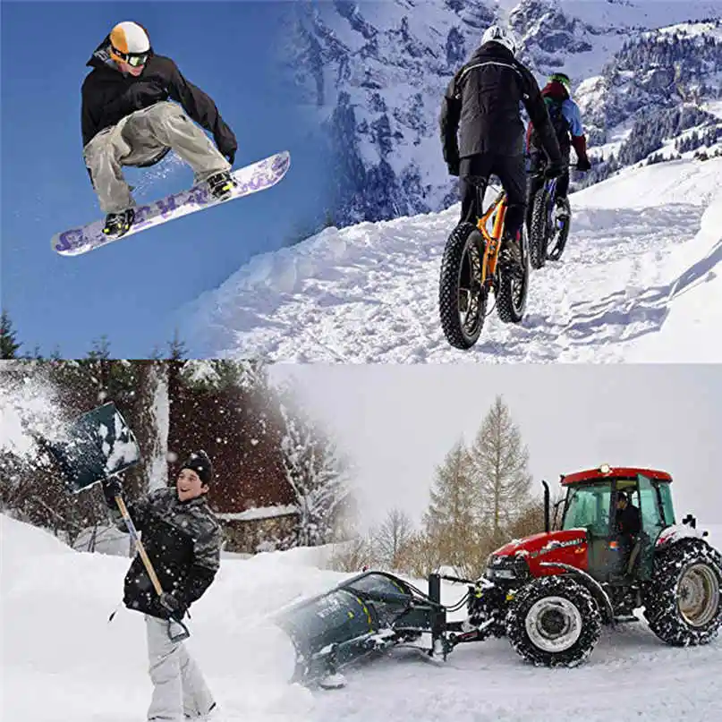 Ski Gloves Men Women Winter Warm Gloves -30 Celsius Thermal Outdoor Sports Deerskin Leather Soft Touch Screen windproof glove #2 (11)