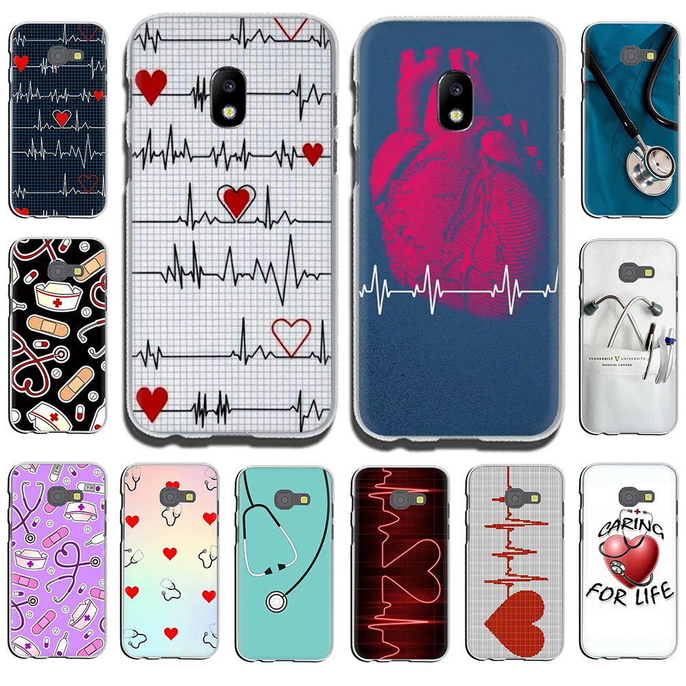

Nurse Medical Medicine Health Heart Hard Phone Case for Samsung Galaxy J6 J5 J1 J2 J3 J7 2017 2016 2015 Prime J7 EU Version