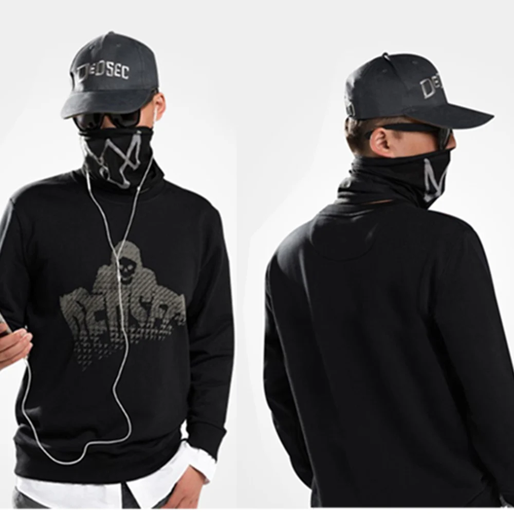 Игра Watch Dogs 2 Маркус Холлоуэй Длинный Рукав Толстовка Косплей Костюм толстовка