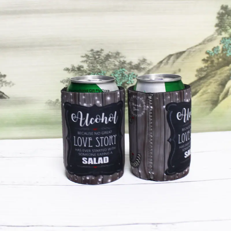 100pcs Printing Your Design Wholesale Cheap Wedding Stubby Holders Prom Gifts Hens Party Graduation Presents Can Cooler Neoprene