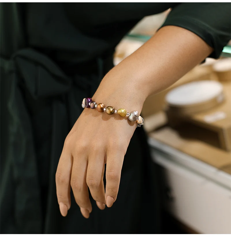 DAIMI браслет смешанный цвет DIY жемчужный браслет жемчужные ювелирные изделия браслеты для женщин