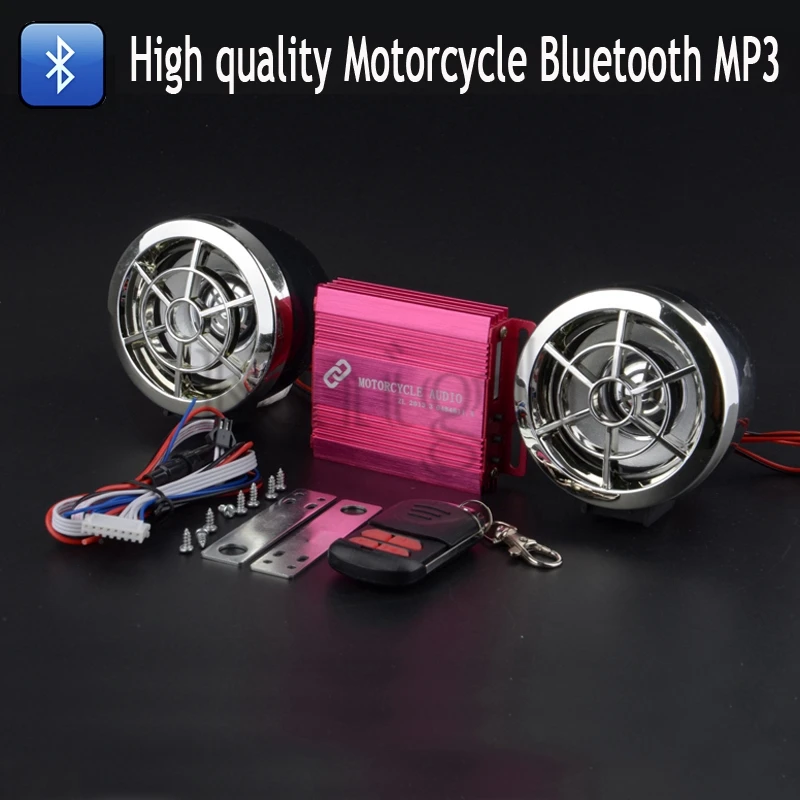 Motorcycle Bluetooth Audio Sound System Stereo Speakers FM Radio MP3