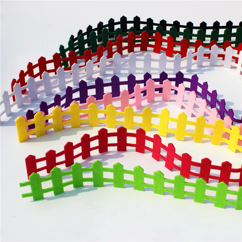  Hot Sell 1m Palisade Felt Cutting Decoration Non-Woven Cloth Felts Kindergarten Kids Room Fence Diy - 32850048729