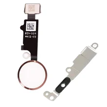 HOUSTMUST 2 шт./лот детали сборки Кнопка Домой для iPhone 7 кнопка домой гибкий кабель с металлическим кронштейном