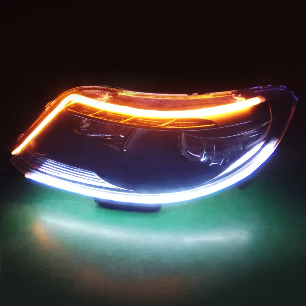 

Slim Tape 60cm Turn Signal DRL Daylight LED Strip Day Light For Lexus Yellow Flowing Daytime Running Lights Bar Headlight Strip